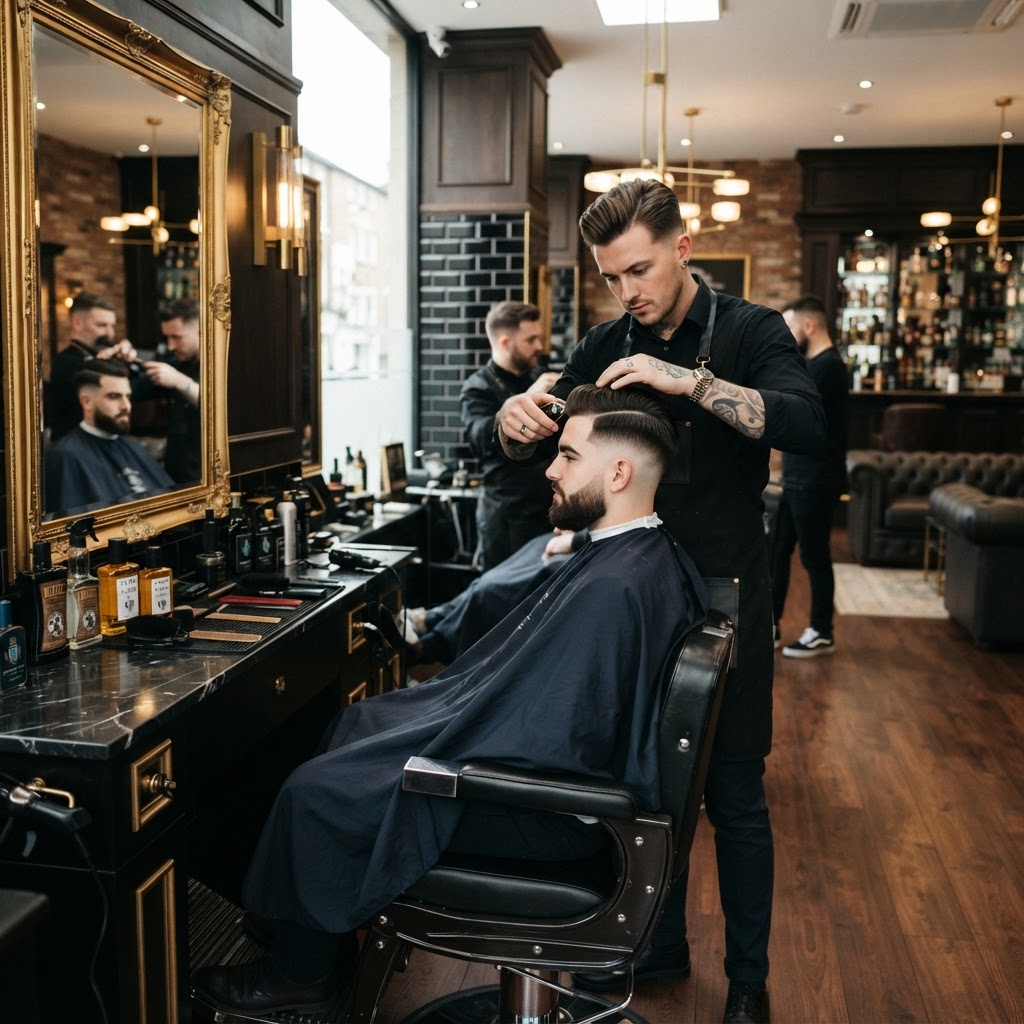 Luxury men's salon